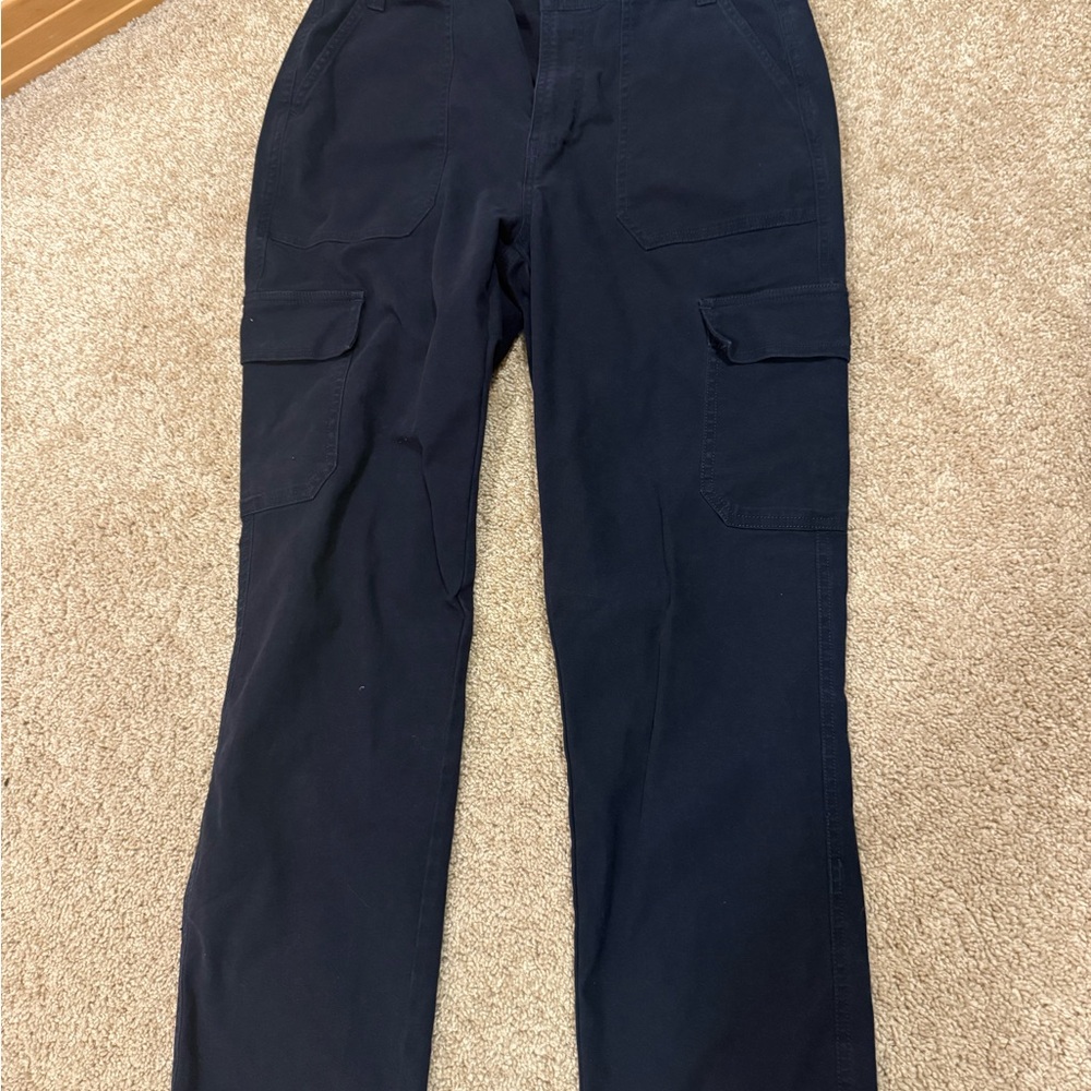J. Crew Women's Navy Ankle Cargo Pants